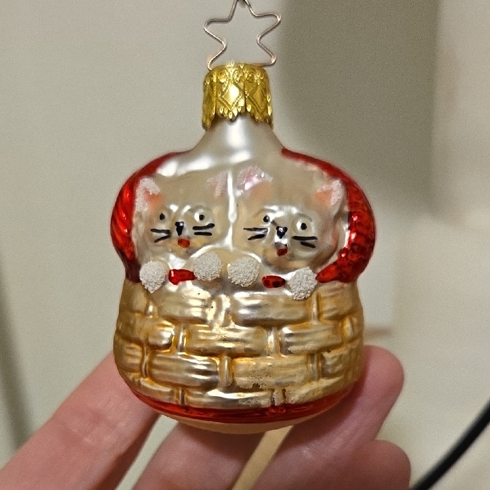 Kittens In A Basket Ornament